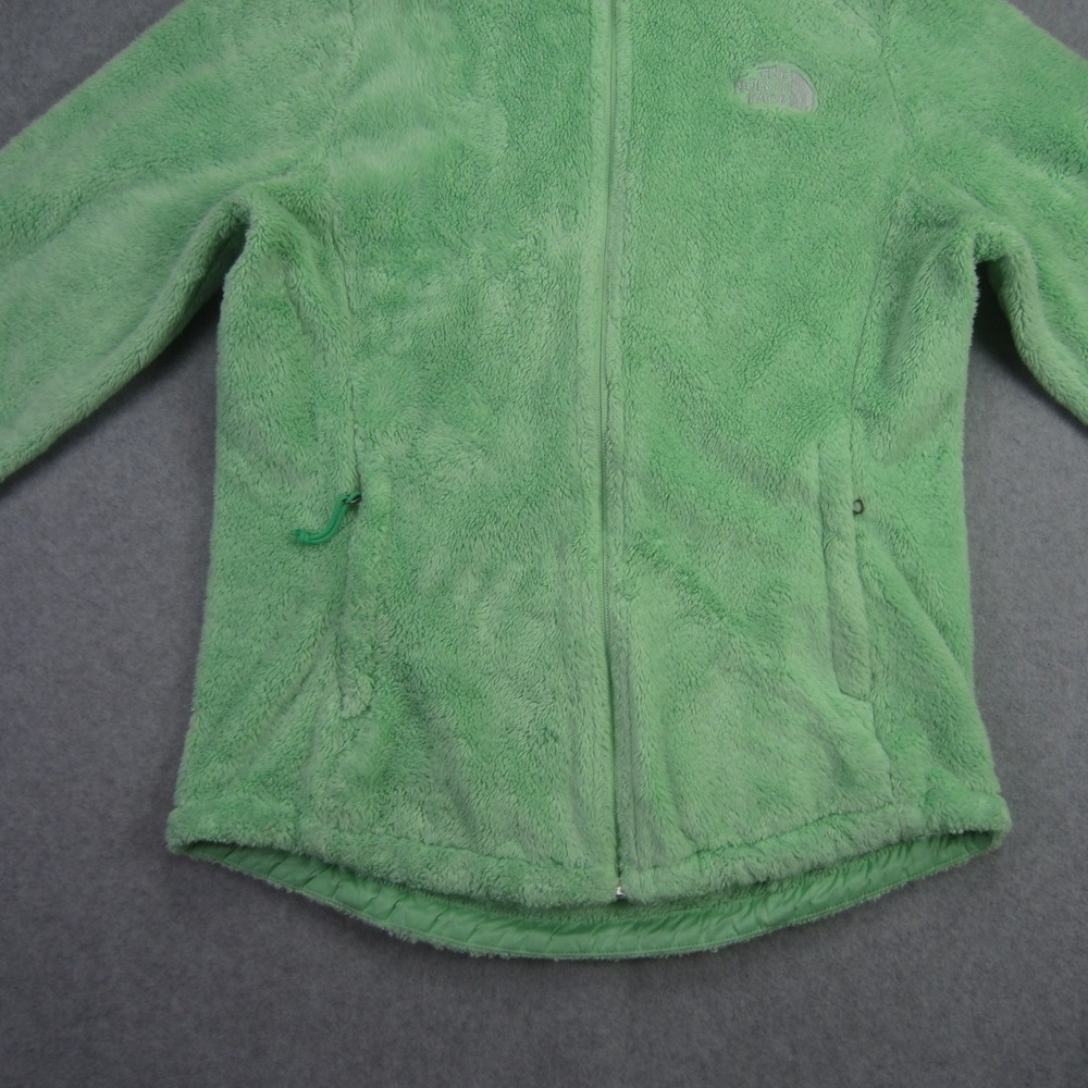 The North‎ Face Jacket Womens Small Green Full Zip Fuzzy Fleece Outdoor - Picture 5 of 16